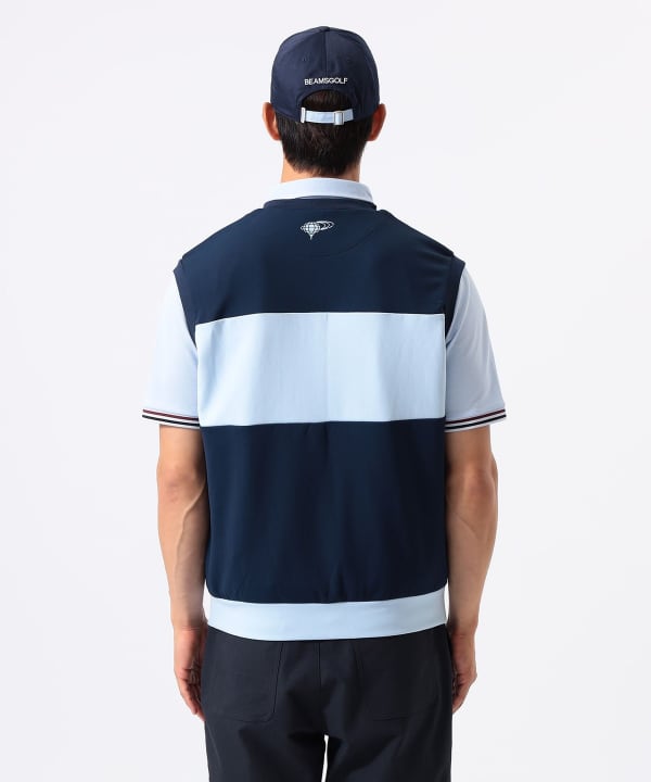 ORANGE LABEL / 1976 グラフィック ダンボールベスト（吸水速乾・UVカット） Model : H:185 B:93 W:72 H:92  Size：L