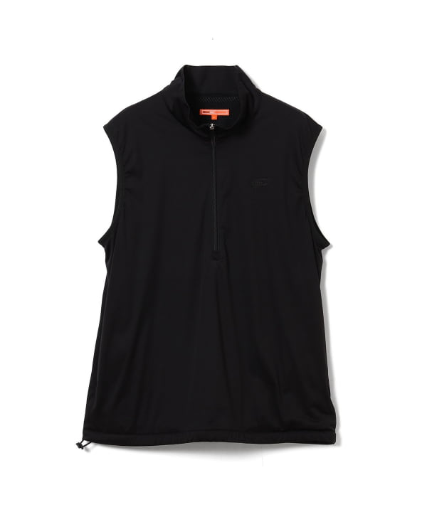 ORANGE LABEL / 撥水 ストレッチ ハーフジップ ベスト（防風）