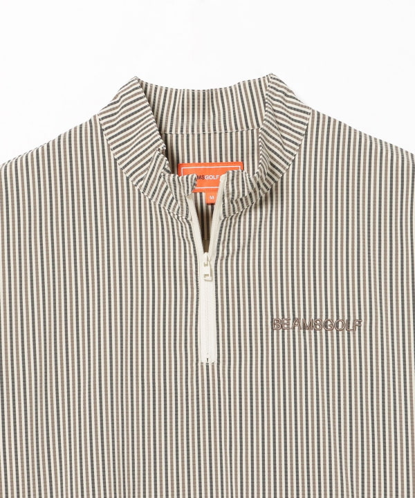 ORANGE LABEL / スタンドカラーハーフジップ 半袖プルオーバー