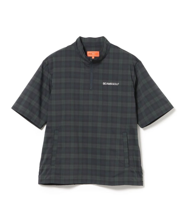 ORANGE LABEL / スタンドカラーハーフジップ 半袖プルオーバー