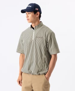 ORANGE LABEL / スタンドカラーハーフジップ 半袖プルオーバー