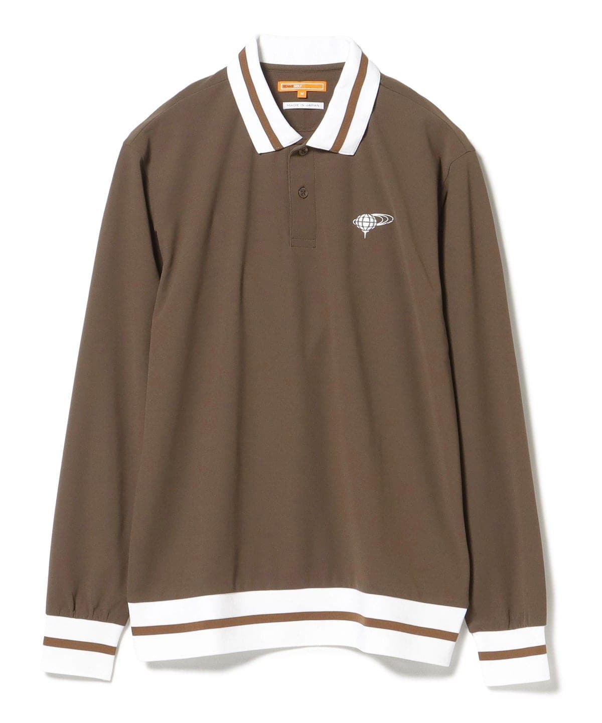 【9/4再値下げ】ORANGE LABEL / 別注リバティ 襟裏プリント ロングスリーブ ポロシャツ シャツ・ブラウス MEN BROWN XL 【9/4再値下げ】ORANGE LABEL / 別注リバティ 襟裏プリント ロングスリーブ ポロシャツ シャツ・ブラウス MEN BROWN XL