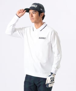 ORANGE LABEL / リブライン  ロングスリーブ ポロシャツ【DRY・UV・STRETCH】