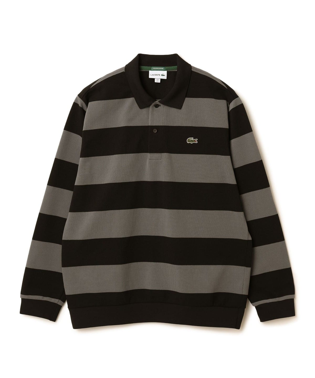 〈MEN〉【別注】LACOSTE ラコステ / ボーダー ロングスリーブ ポロシャツ シャツ・ブラウス MEN GREY S 〈MEN〉【別注】LACOSTE ラコステ / ボーダー ロングスリーブ ポロシャツ シャツ・ブラウス MEN GREY S