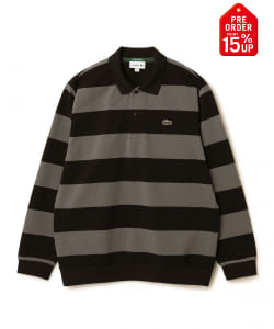 【+15%ポイントUP】〈MEN〉【別注】LACOSTE / ボーダー ロングスリーブ ポロシャツ