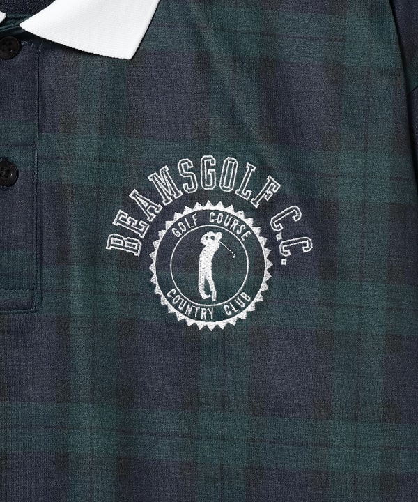 お値下げ【タグ付き新品】BEAMS GOLF ストレッチ長袖ポロシャツ BEAMS GOLF（ビームス ゴルフ）〈MEN〉ORANGE LABEL / スイング