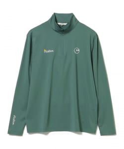 【別注】MALBON GOLF / クラウンコレクション ハーフジップ モックネックシャツ