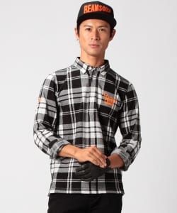 BEAMS GOLF ORANGE LABEL / 先染めチェック B.D ポロシャツ