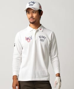 ▲BEAMS GOLF ORANGE LABEL / ツアー ロングスリーブ ポロシャツ