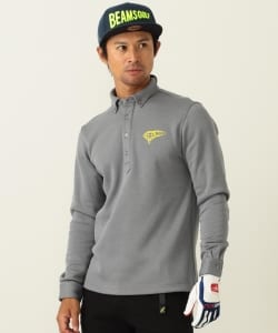 BEAMS GOLF ORANGE LABEL / カルイシ プルオーバー ボタンダウン ポロシャツ