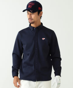 BEAMS GOLF ORANGE LABEL / フリース フルボタン ボタンダウン シャツ