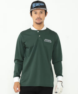 ＜MEN＞BEAMS GOLF ORANGE LABEL / ミニ襟 クレリック ロングスリーブ ポロシャツ