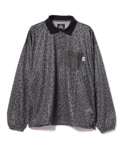 MAGIC NUMBER / メッシュ レオパード ポロシャツ