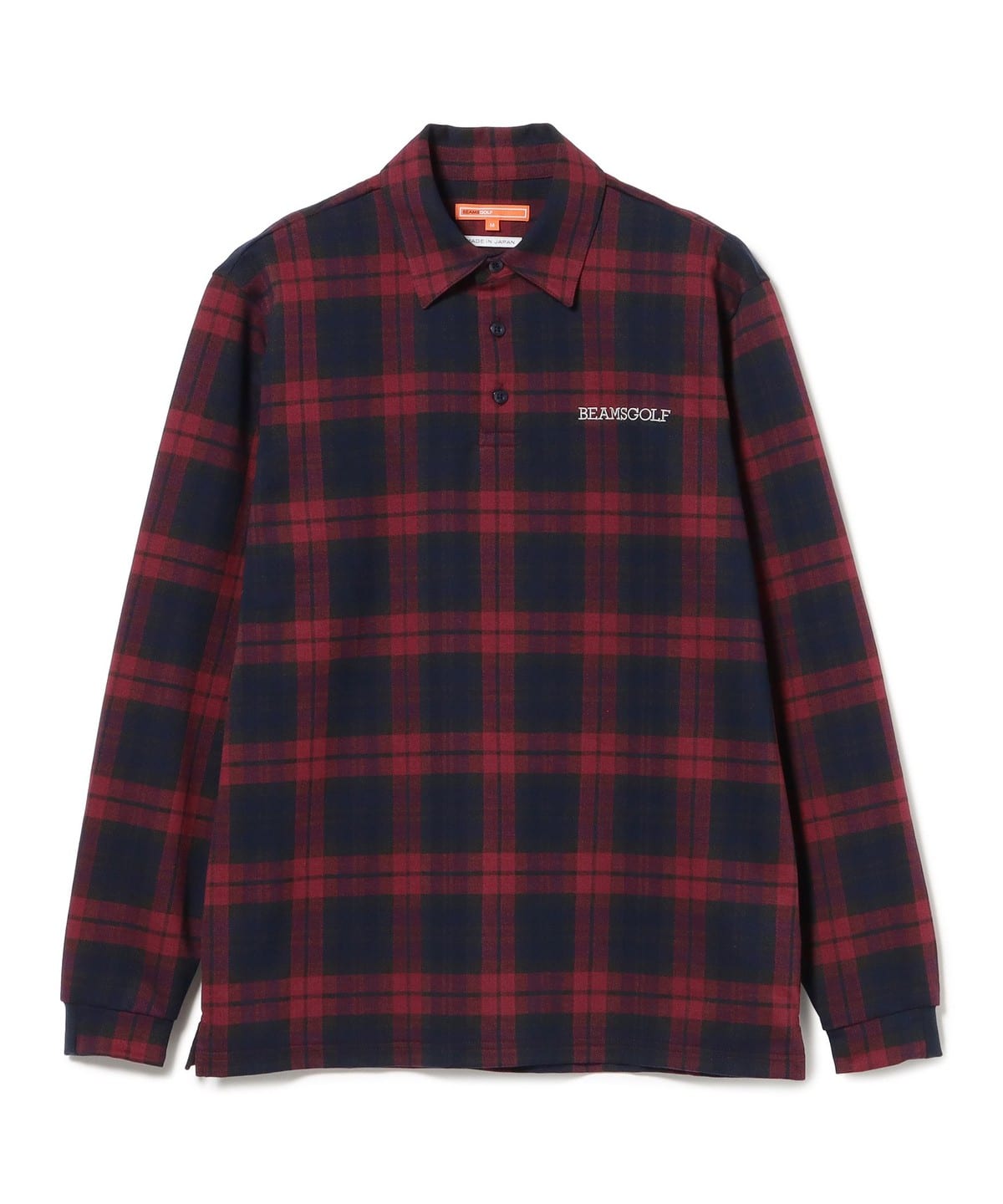 BEAMS GOLF チェック柄ポロシャツ Lサイズ BEAMS GOLF（ビームス ゴルフ）ORANGE LABEL / チェック ロング