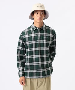 ORANGE LABEL / チェック ロングスリーブ ポロシャツ