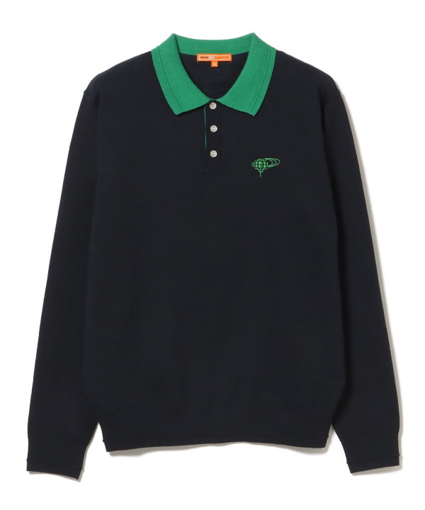 ORANGE LABEL / クレリック ライン ニットポロ