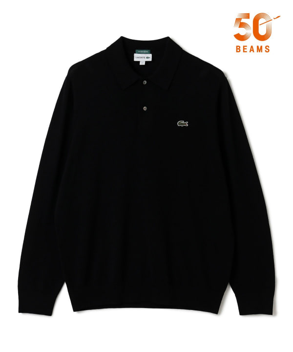 〈MEN〉【別注】LACOSTE / ロングスリーブ ニット ポロ