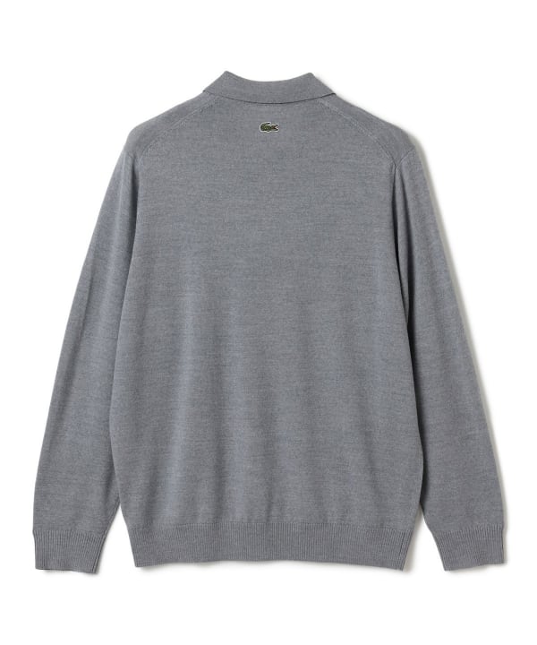 〈MEN〉【別注】LACOSTE / ロングスリーブ ニット ポロ
