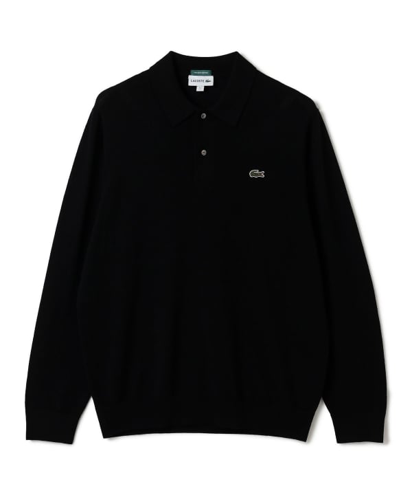 〈MEN〉【別注】LACOSTE / ロングスリーブ ニット ポロ
