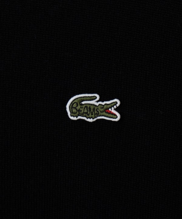 〈MEN〉【別注】LACOSTE / ロングスリーブ ニット ポロ