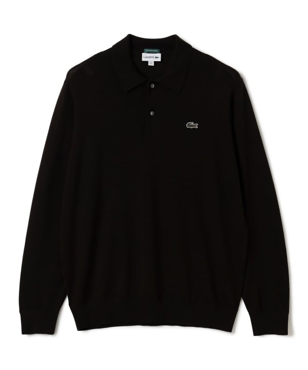 〈MEN〉【別注】LACOSTE / ロングスリーブ ニット ポロ