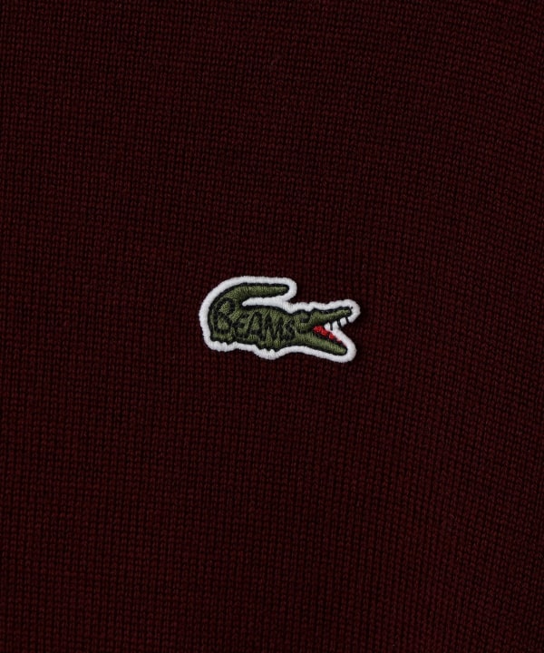 〈MEN〉【別注】LACOSTE / ロングスリーブ ニット ポロ