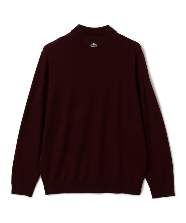 〈MEN〉【別注】LACOSTE / ロングスリーブ ニット ポロ