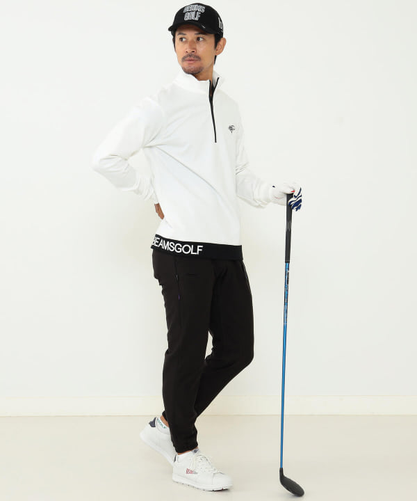 BEAMS GOLF（ビームス ゴルフ）BEAMS GOLF ORANGE LABEL / ヘムロゴ ハーフジップ プルオーバー（トップス  スウェット）通販｜BEAMS