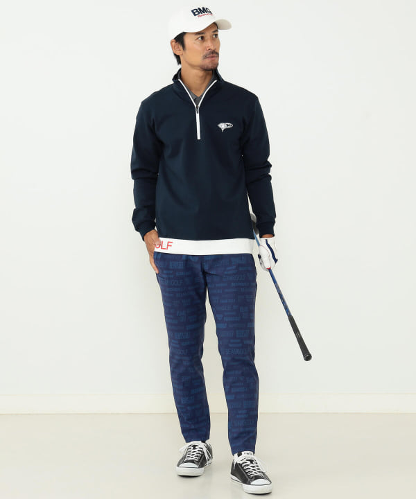 BEAMS GOLF（ビームス ゴルフ）BEAMS GOLF ORANGE LABEL / ヘムロゴ ハーフジップ プルオーバー（トップス  スウェット）通販｜BEAMS