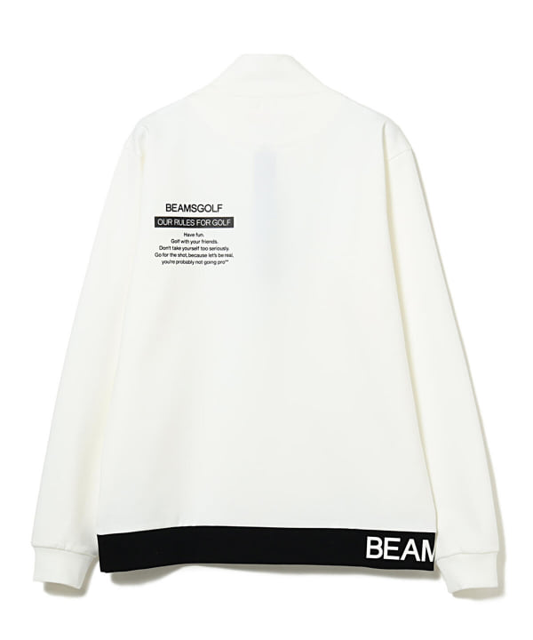 BEAMS GOLF（ビームス ゴルフ）BEAMS GOLF ORANGE LABEL / ヘムロゴ ハーフジップ プルオーバー（トップス  スウェット）通販｜BEAMS