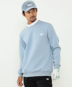 〈MEN〉BEAMS GOLF ORANGE LABEL / ダンボールニット バックロゴ プルオーバー