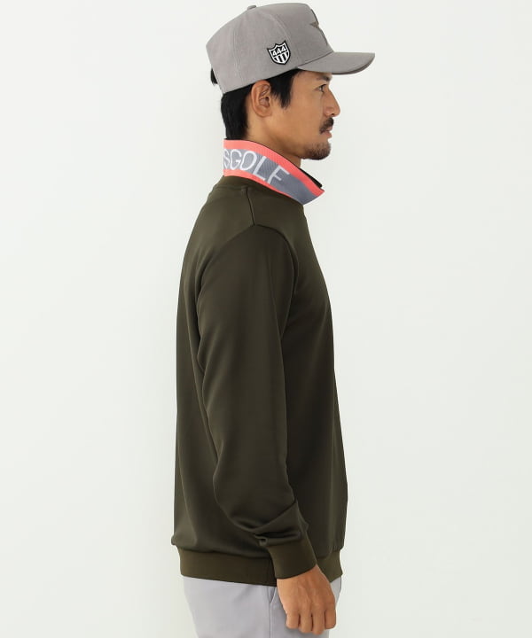 WHITE】BEAMS GOLF ORANGE LABEL / 襟付き カルイシ(R) プルオーバー-