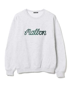 MALBON GOLF / エンブレム スウェット クルーネック シャツ