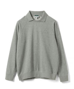 LACOSTE×BEAMS GOLF / 別注 スウェット プルオーバー ポロシャツ