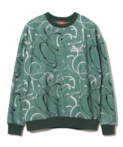 ＜MEN＞BEAMS GOLF ORANGE LABEL / スプラッシュ柄 クルーネック プルオーバー