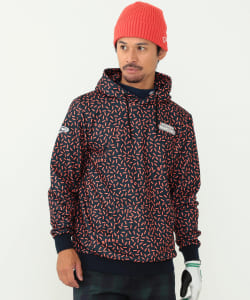 〈MEN〉BEAMS GOLF ORANGE LABEL / クレイジー メンフィス柄 フーデット パーカ