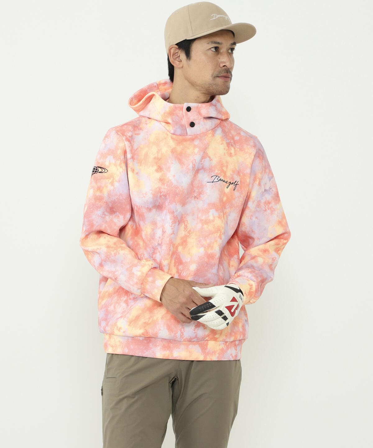 新品】BEAMS GOLF / タイダイ ダンボールニット パーカー-