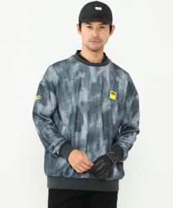 〈MEN〉BEAMS GOLF ORANGE LABEL / ストーンウォッシュ柄 スウェットシャツ
