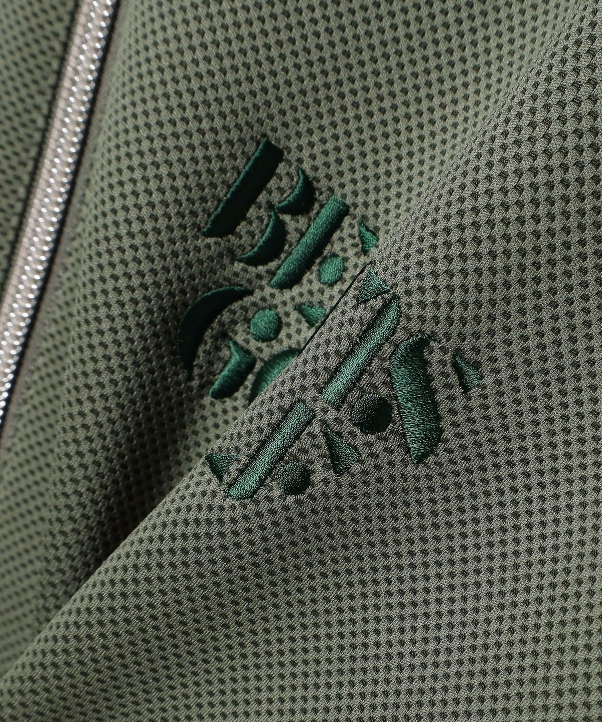 BEAMS GOLF ダンボールニットハーフジッププルオーバーブラウン