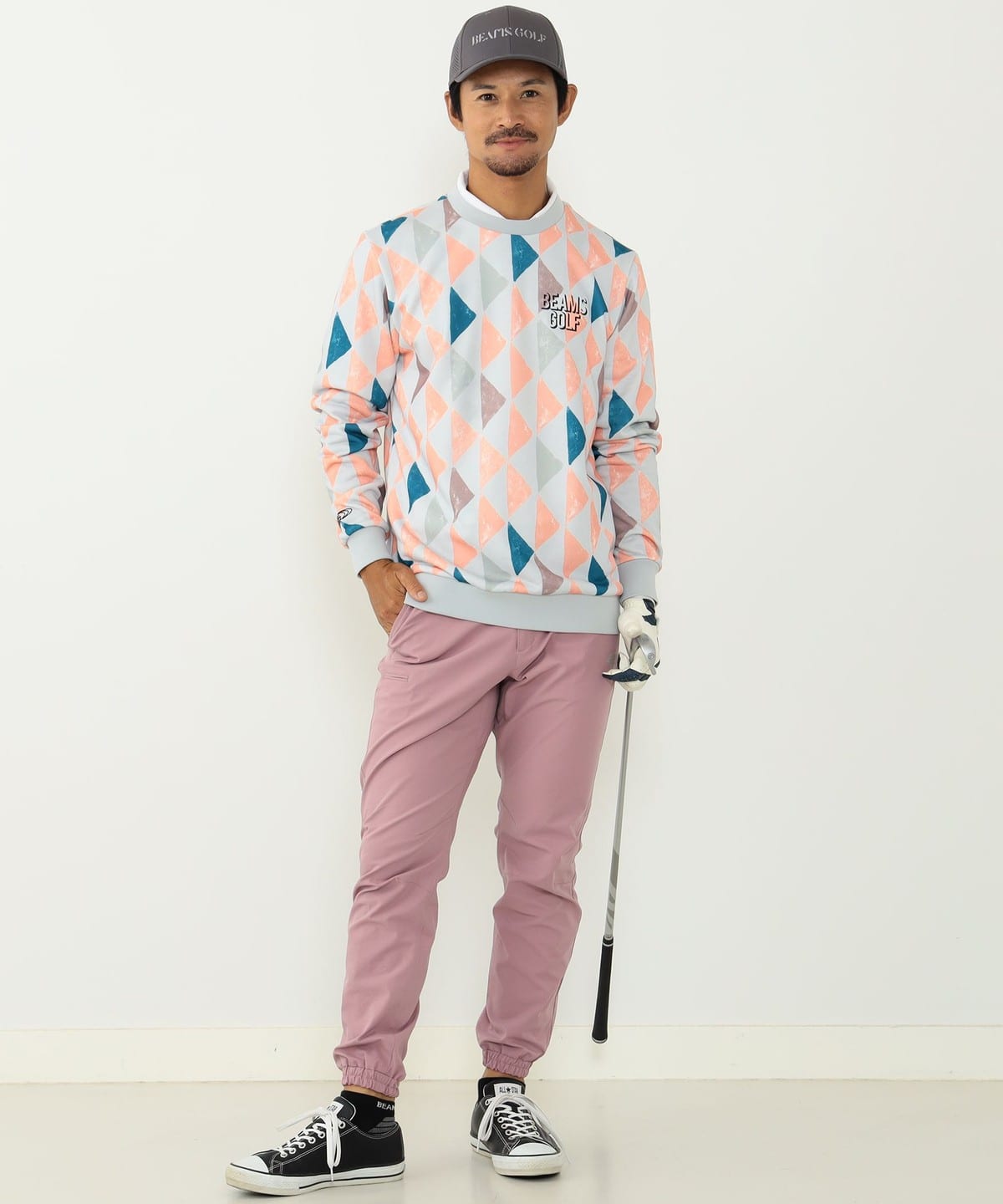 BEAMS GOLF BEAMS GOLF BEAMS GOLF ORANGE LABEL / Geometric print