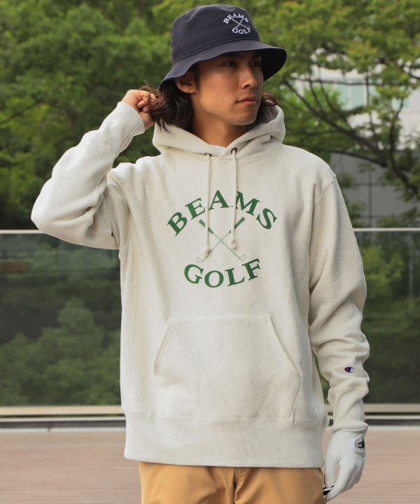 BEAMS GOLF パーカー スウェット アイボリー サイズL - ウエア