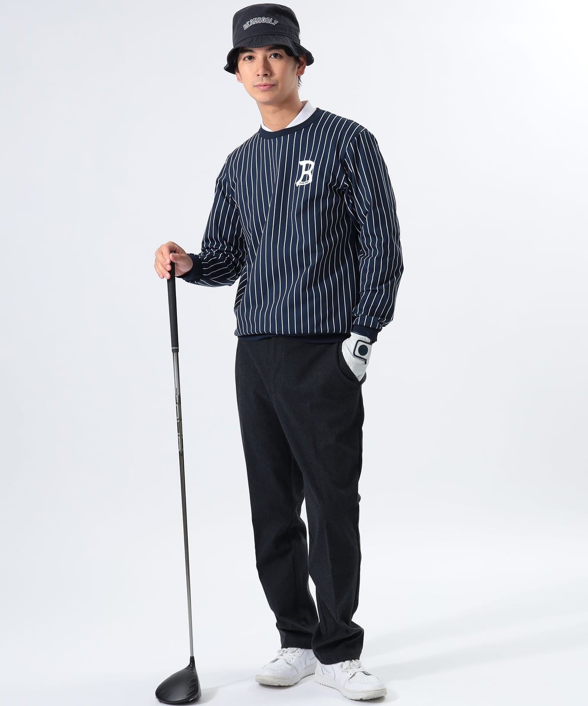 BEAMS GOLF（ビームス ゴルフ）〈MEN〉ORANGE LABEL / ストライプ クルーネック プルオーバー（トップス その他トップス）通販｜ BEAMS