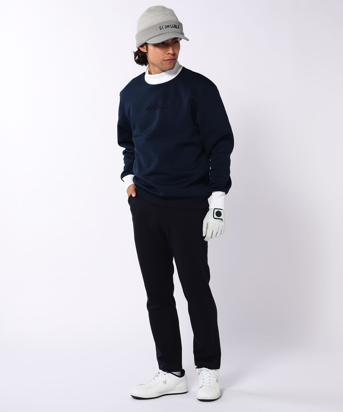 BEAMS GOLF（ビームス ゴルフ）ORANGE LABEL / エンボス モック