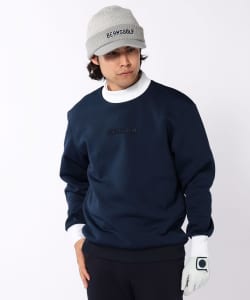 ORANGE LABEL / エンボス モックネック プルオーバー