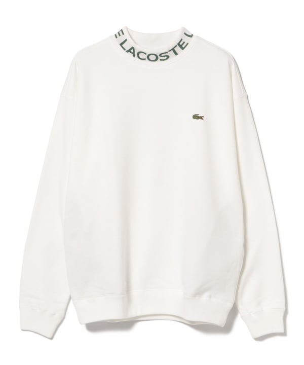 BEAMS GOLF (BEAMS GOLF) <MEN> [Special order] LACOSTE / Logo mock neck  sweatshirt (top sweatshirt) for sale | BEAMS