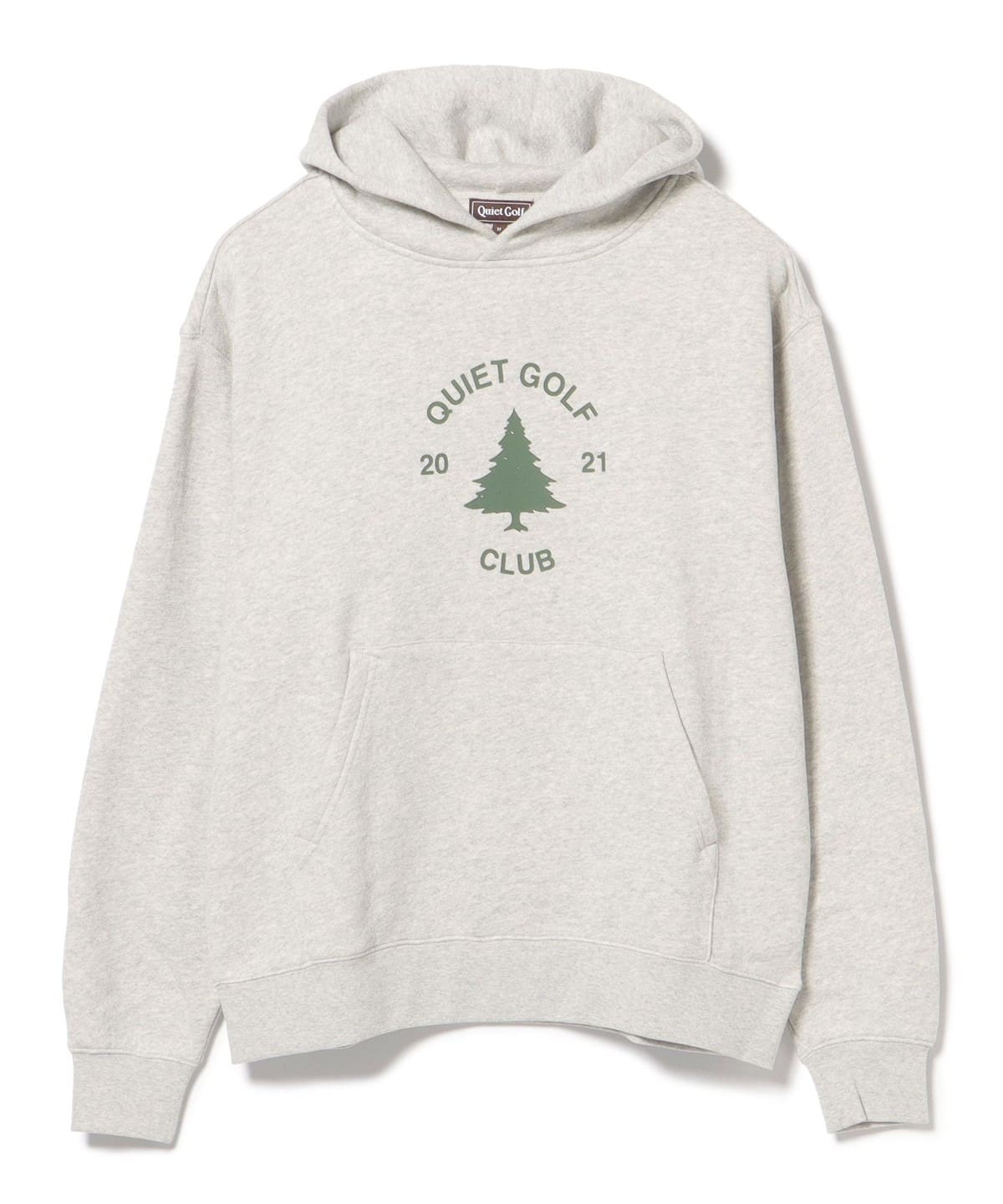 QUIET GOLF / フロントロゴ スウェットフーディ トップス MEN ASH GREY XL QUIET GOLF / フロントロゴ スウェットフーディ トップス MEN ASH GREY XL
