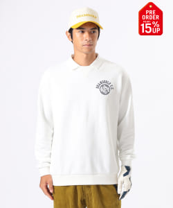 【+15%ポイントUP】ORANGE LABEL / 襟付き 裏毛 プルオーバースウェット