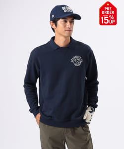 【+15%ポイントUP】ORANGE LABEL / 襟付き 裏毛 プルオーバースウェット