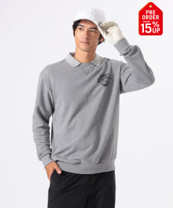 【+15%ポイントUP】ORANGE LABEL / 襟付き 裏毛 プルオーバースウェット