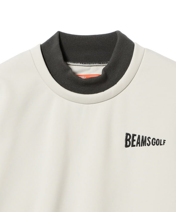 ビームスゴルフ　プルオーバー　ホワイト　Ｓサイズ BEAMS GOLF（ビームス ゴルフ）ORANGE LABEL / 裏フリース モック